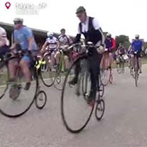 UK's Penny Farthing bike race