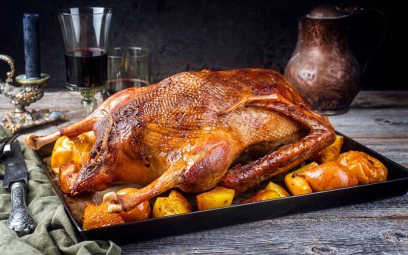 New England Goose & Plum Pudding