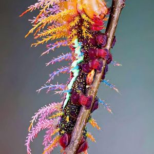 This is the stunning Saturniidae butterfly caterpillar! 