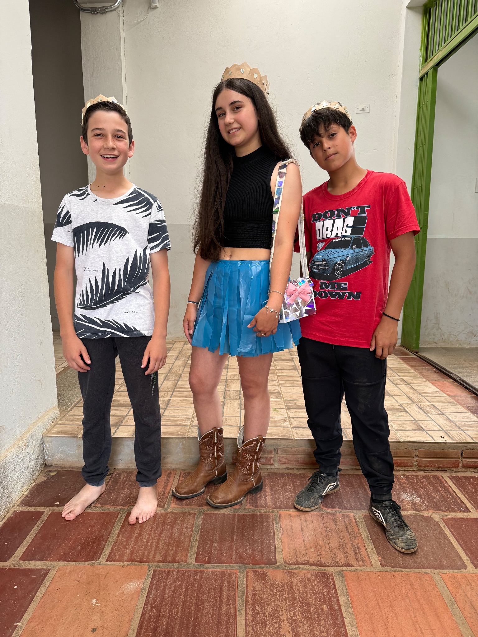 Nicoly, André e Antônio
