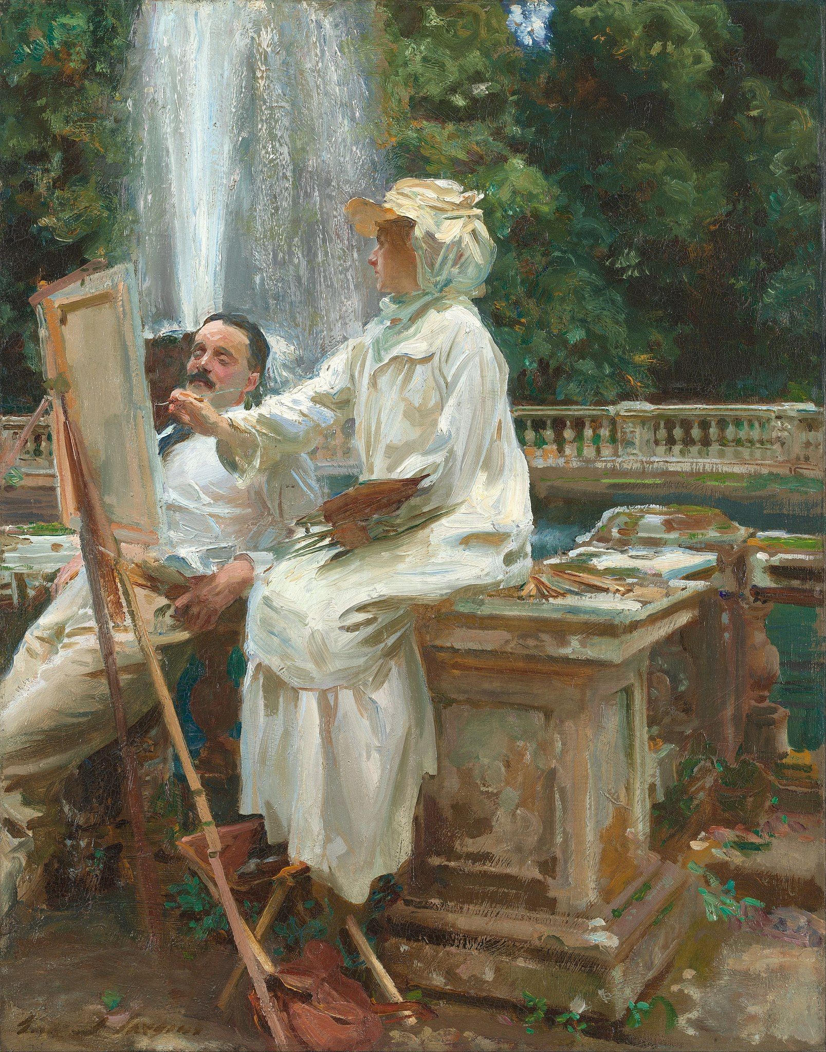 Sargent, The Fountain (Villa Torlonia, Frascati) 