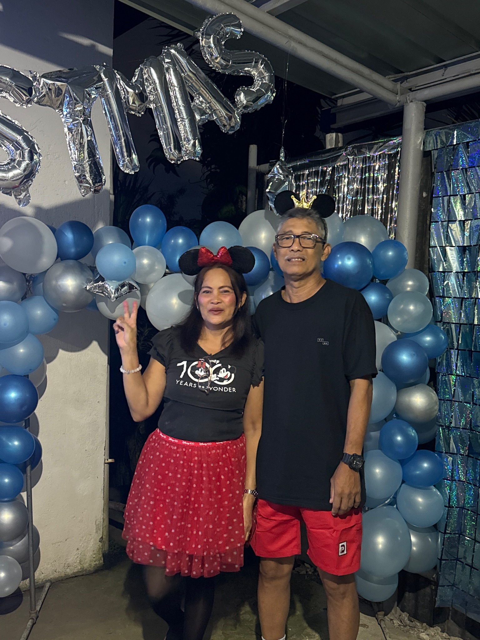 Mickey and Minnie Mouse