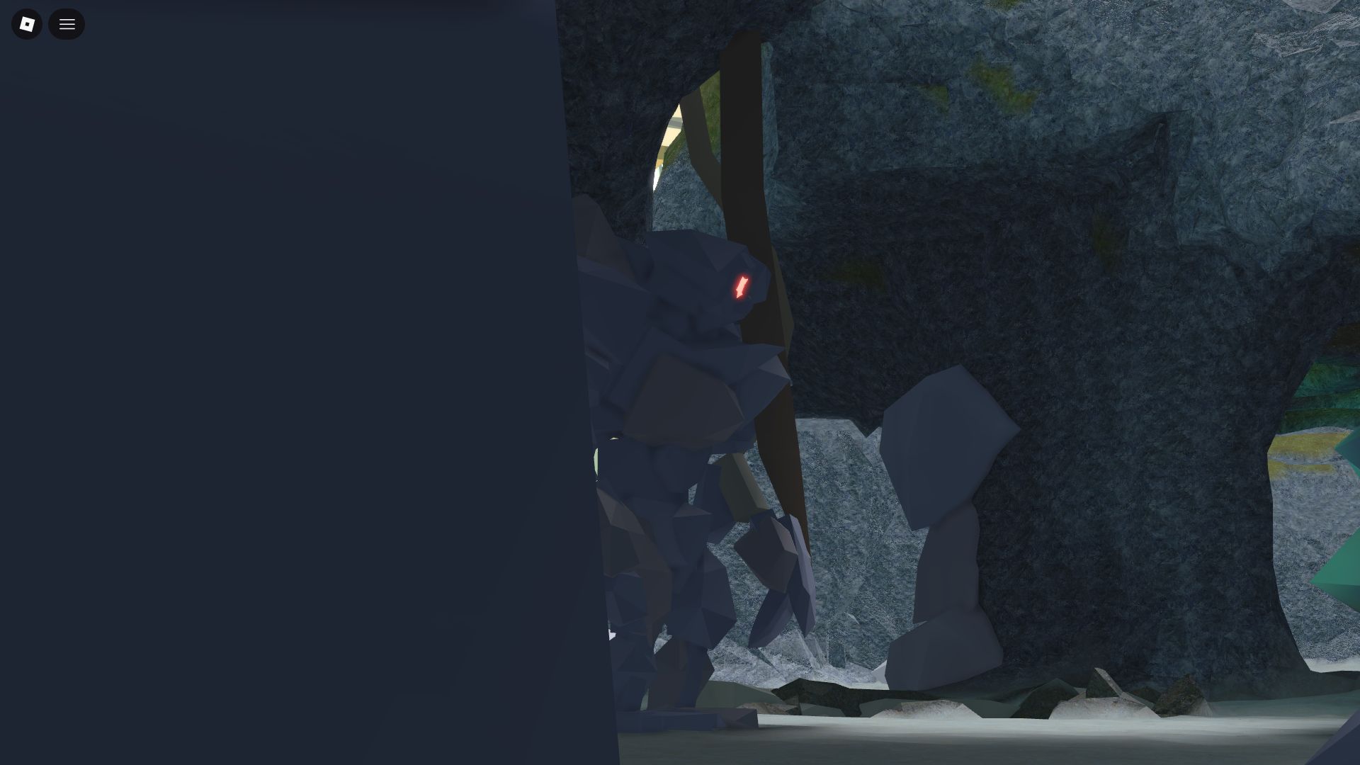 Hiding in fear