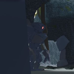 Hiding in fear