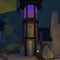 Purple lighthouse