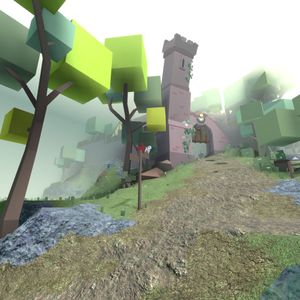 Topple town entrance