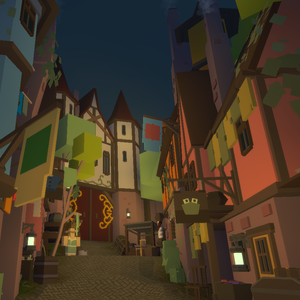 Topple at night, continued