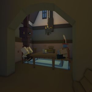 Tall Anthony - a quiet meal with a friend